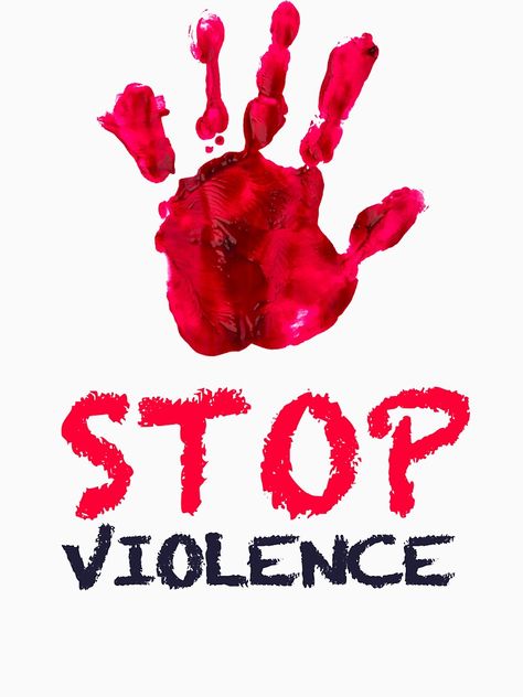 "Stop violence, non violence hand" T-shirt by Lazzfire | Redbubble Anti Harrasment Poster, Posters On Anti Corruption, Poverty Awareness Poster, No Poverty Poster, Messy Mind, Violent Femmes Poster, Polo Tshirts, Drawing Cartoon Faces, Drawing Cartoon