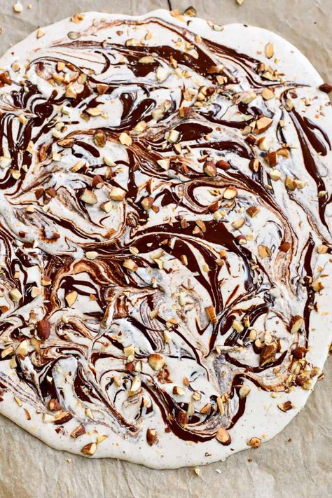 Frozen Cottage Cheese Bark | Eat Well Enjoy Life Cottage Cheese Bark Frozen, Frozen Cottage Cheese Bark Recipe, Frozen Cottage Cheese Bark, Keto Cottage Cheese Dessert, High Protein Cottage Cheese Recipe, Frozen Cottage Cheese, Cottage Cheese Bark, Cottage Cheese Snack, Protein Treats