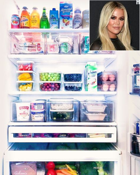 Khloe Kardashian House, Professional Organizers, Home Edit, House Organisation, Kitchen Organization Pantry, Refrigerator Organization, Tyra Banks, The Home Edit, Fridge Organization