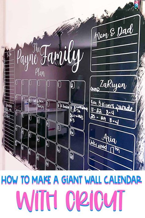 Diy Calendar Wall, Chalkboard Wall Calendars, Diy Dry Erase Board, Diy Whiteboard, Dry Erase Wall Calendar, Wall Calender, Chalkboard Calendar, Dry Erase Board Calendar, Make A Calendar