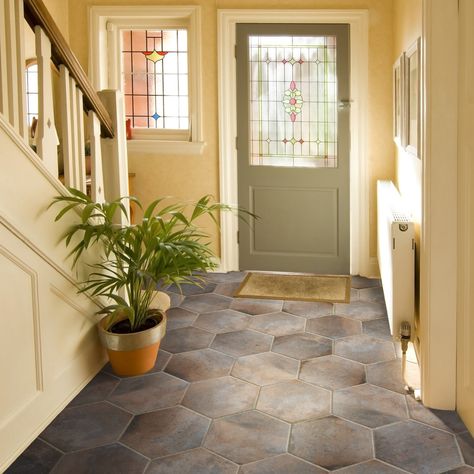 Blue Tile Floor, Bedroom Tile, Entryway Tile, Fireplace Facade, Natural Stone Flooring, Merola Tile, Flooring Store, Slate Tile, Porcelain Floor