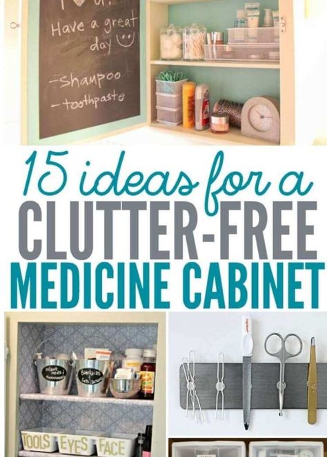 Cabinet Organization Ideas, Kitchen Cabinet Organization Ideas, Bathroom Closet Organization, Diy Medicine, Medicine Cabinet Organization, Bathroom Cabinet Organization, Diy Bathroom Storage, Medicine Organization, Medicine Storage