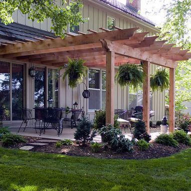 Pergola Ideas Attached To House Deck, Patio Deck Ideas, Pergola Diy, Building A Pergola, Pergola Attached To House, Pergola Design, Patio Pergola, Patio Covers, Wooden Pergola