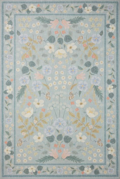 Product OverviewPower-loomed in China, the Rifle Paper Co. x Loloi Cotswolds Collection offers enchanting colors and charming designs creating depth and dimension in every piece. Thoughtful construction makes this collection durable as it is beautiful. Color: Sky Style: Contemporary Material: 100% Polyester Face Constr Blue Rug, Area Rug, Rug, Free Shipping, Flowers, Blue