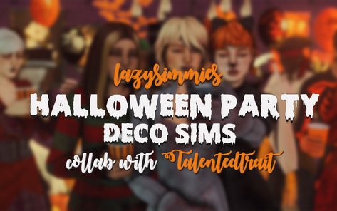 Sims 4 Halloween, Sims Collection, Deco Sims, Perfect Halloween Party, 4 Poses, Cc Mods, Sims 5, Halloween House Party, Sims 4 Game Mods