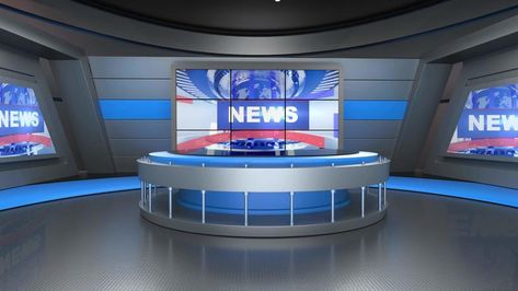 News Studio, Backdrop For TV Shows .TV On Wall.3D Virtual News Studio Background News Studio Background, Tv On Wall, News Background, Quotation Sample, 3d World, Church Poster Design, Church Poster, Search Video, Studio Backdrops