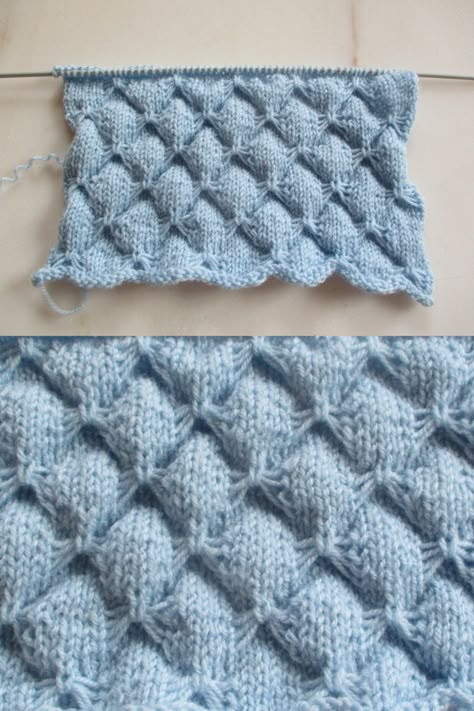 Il est magnifique et très facile à faire grâce au pas à pas en vidéo. Il convient pour un pull, un gilet, un snood aussi mais surtout pour de la layette bébé, un monde de douceur. #tricot #tutoriel #pointtricot #diy #mode #femme #enfant #layette #facile #design Mamie Crochet, Diy Tricot, Diy Couture, Baby Knitting Patterns, Do More, Le Point, Baby Knitting, Knitted Scarf, Knit Crochet