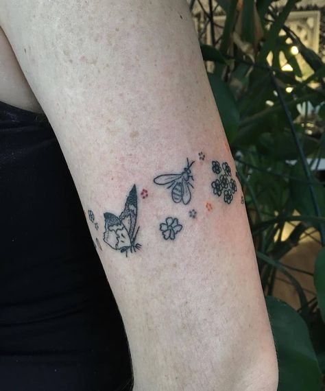 Stick Poke Tattoo, Stick N Poke, Stick N Poke Tattoo, Poke Tattoo, Stick And Poke, Pretty Tattoos, Flower Tattoos, Paw Print Tattoo, Hand Tattoos