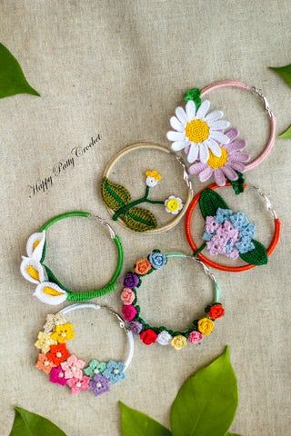 Happy Patty Crochet · Realistic Crochet Flowers & Patterns Crochet Jewlery, Crochet Pattern Instructions, Crochet Jewelry Patterns, Crochet Earrings Pattern, Pattern Collection, Crochet Rose, 자수 디자인, Crochet Flower Patterns, Crochet Diagram