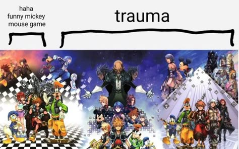 Kingdom Hearts Memes Funny, Kingdom Hearts Meme, Kingdom Hearts Funny, Kingdom Hearts Games, Riku Kingdom Hearts, Kingdom Hearts Characters, Heart Meme, Kingdom Hearts Fanart, Kingdom Hearts Art