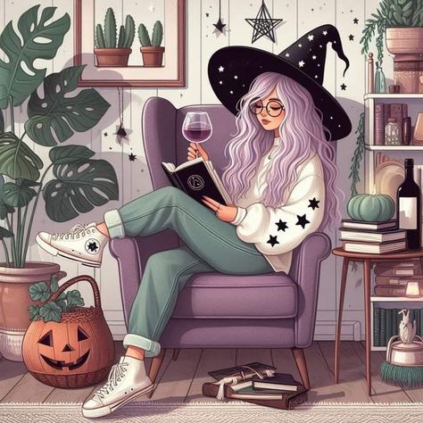 Art by Dreamy Witch Helloween Wallpaper, Witch Drawing, Witch Pictures, Witchy Wallpaper, Modern Witch, Witch Art, Witch Aesthetic, Witchy Vibes, Halloween Art