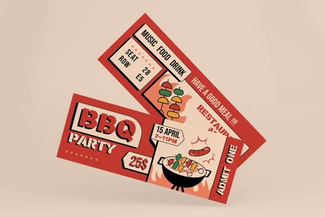 Promo Coupon, Food Coupon, Coupon Design, Voucher Design, Party Tickets, Life Hacks Websites, Ticket Design, Bakery Logo, Logo Project