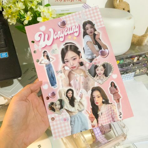 Binder Cover Kpop, Kpop Binder Cover, Binder Kpop, Kpop Binder, Poster Edit, Kpop Photocards, Binder Cover, Ive Wonyoung, Custom Binders