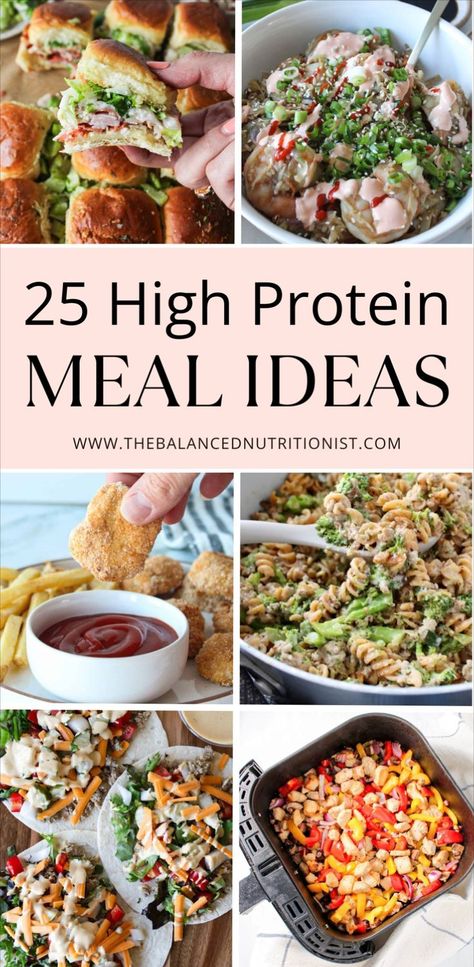 Try these 25 high protein meals that are healthy and perfect for fat loss. With easy recipes for dinner and lunch, these healthy high protein meals make a great addition to your weekly high protein meal prep. Get inspired with these protein meal ideas for tasty, satisfying meals. Low Cal Lunch Meal Prep, Low Fat Meal Prep, Protein Meal Ideas, Low Cal Lunch, High Protein Lunch Ideas, High Protein Recipes Dinner, Low Fat Dinner, High Protein Meal, Low Fat Low Carb