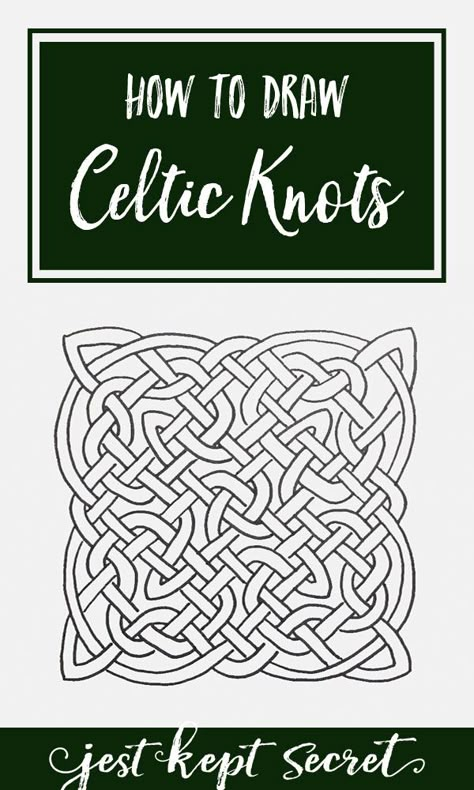 How to Draw Celtic Knots How To Draw Celtic Symbols, Celtic Patterns Templates, How To Draw A Celtic Knot, How To Draw Celtic Knots, Easy Celtic Knots To Draw, Celtic Drawings Tutorials, Celtic Knot Drawing Tutorial, Drawing Celtic Knots How To, Celtic Knot Meanings