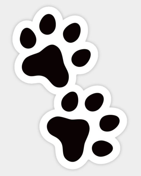 Black paw print sticker Back Phone Stickers, Sticker Ideas Black And White, Cool Stickers Black And White, Stickers Aesthetic Black And White, Cute Black And White Stickers, Black And White Aesthetic Stickers, Animal Stickers Aesthetic, Aesthetic Stickers Black, Sticker Drawing Ideas