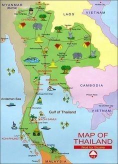 Thailand Map, Thailand Honeymoon, Thailand Itinerary, Asia Trip, Thailand Vacation, Thailand Adventure, Thailand Backpacking, Thailand Travel Tips, Thailand Travel Guide