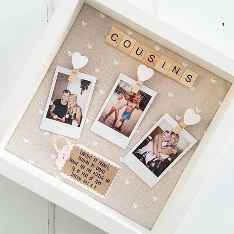 Diy Birthday Presents, Best Friends Frame, Frame Birthday Gift, Friends Frame, Best Broccoli, Friends Birthday Gift, Frame Birthday, Best Bridesmaid Gifts, Scrabble Frame