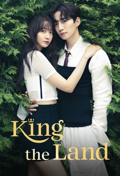 Kdrama poster, yoona and junho King The Land Poster, King The Land Kdrama Poster, King Land Kdrama, King Of Land Kdrama, The King Kdrama, Yoona And Junho, King Of The Land, Korea Movie, Au Pics