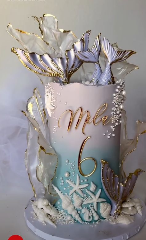 Underwater Cake Ideas, Mermaid Party Cake, Mermaid Birthday Cake Ideas, Mermaid Cake Ideas, Mermaid Birthday Cake, Ocean Cakes, Birthday Cake Decorating Ideas, Mermaid Birthday Cakes, Girly Cakes