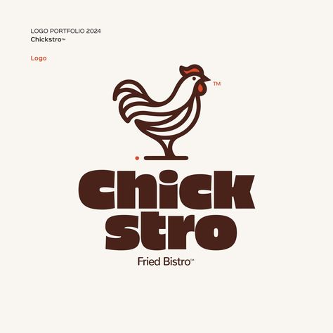 Chickstro, a fast-food chain under the Chickesto umbrella, specializes in serving tantalizingly crispy chicken dishes. Our objective was to craft a brand that resonates with the youth demographic, fostering a jovial and welcoming ambiance. The task at hand was to forge a brand identity that exudes the spirited essence of our establishment. We devised a dynamic and lively brand identity that mirrors our core principles and character. Our logo showcases an endearing and whimsical chicken masco... Chicken Branding, Chicken Restaurant Logos, Logo Class, Chicken Icon, Chicken Brands, Chicken Logo, Fast Food Chains, Food Chain, Logo Restaurant