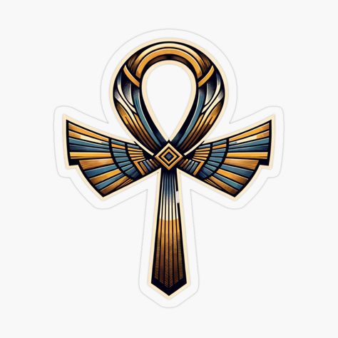 Ankh Logo Design, Egyptian Signs, Egyptian Stickers, Pharaonic Symbols, Pharaonic Design, Egypt Logo, Cake Paintings, Egyptian Poster, Egyptian Cross