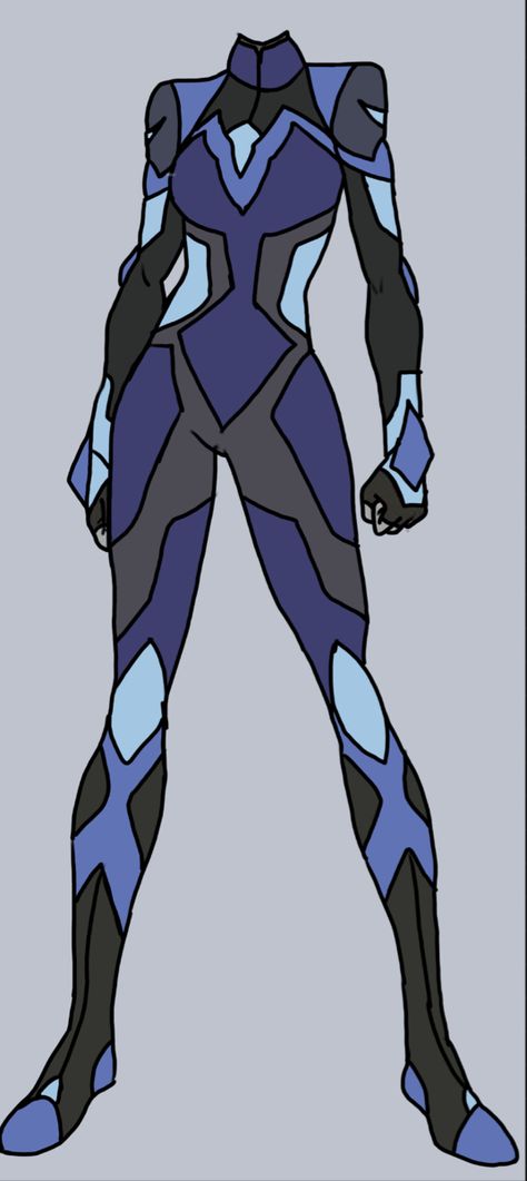 Villain Outfits Design Female, Water Superhero Outfit, Hero Suits Design Female Mha, Blue Hero Costume, Water Hero Costume Design, Super Hero Suit Designs, Blue Superhero Suit, Hero Suit Design Male, Superhero Outfits Design Female