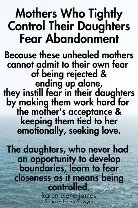 Enmeshed Mother Daughter, Bad Mother Daughter Relationship, Abandonment Healing, Abandonment Quotes, Emotional Abandonment, Family Dysfunction, Narcissistic Mothers, Mentally Healthy, Family Structure