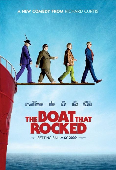 The Boat that Rocked. This is my jam (no pun intended) Best Indie Movies, The Boat That Rocked, Film Romance, Nick Frost, Indie Movie Posters, Bill Nighy, Tom Sturridge, Richard Curtis, Love Radio