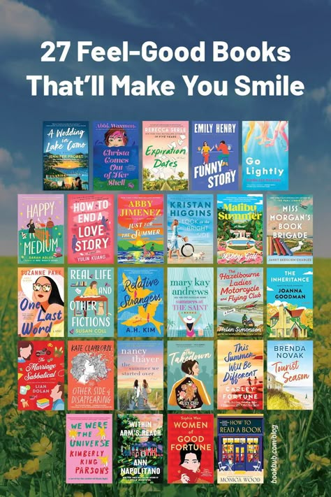 27 must-read feel good books for spring 2024. Best Feel Good Books, Easy Read Books, New Books 2024, Books To Read In Spring, Feel Good Books To Read, Books To Read In 2025, Books 2024 Must Read, Must Read Books For Women, Books To Read List