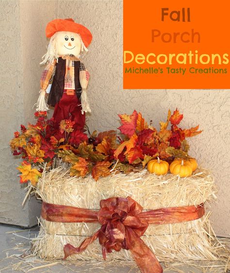 Front Porch Decorations, Fall Yard Decor, Fall Garden Decor, Halloween Front Porch Decor, Porch Decorations, Easy Fall Crafts, Adornos Halloween, Fall Front Porch Decor, Fall Thanksgiving Decor