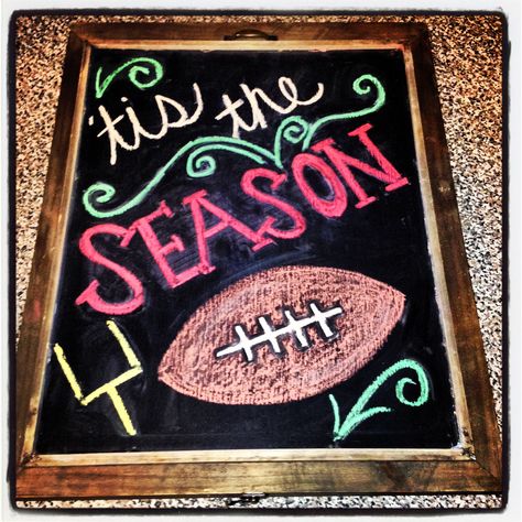 Ready for some football! Sports Chalkboard Art, Football Chalkboard Art, Football Chalkboard, Fall Chalkboard Art, Summer Chalkboard Art, Summer Chalkboard, Fall Chalkboard, Chalkboard Door, Chalkboard Wall Art