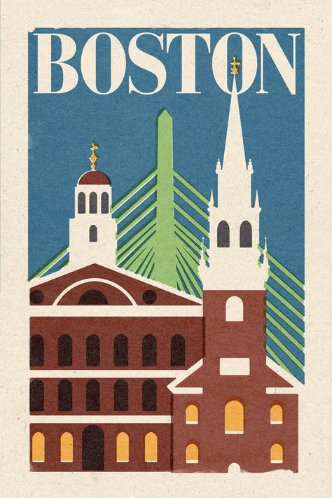 Boston Poster, Boston Art, Boston Skyline, Dynamic Art, Stock Art, House Art, Modern Photography, Antique Maps, Boston Massachusetts