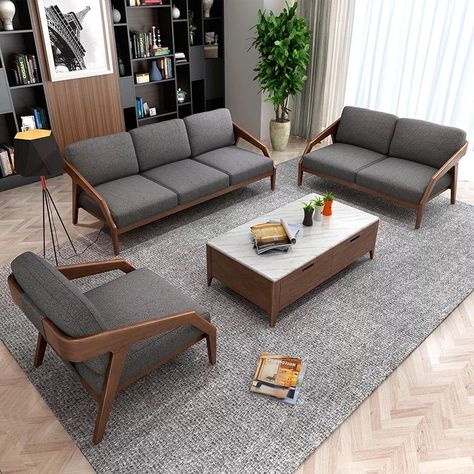 living room decoration interior Sofa Set With Table, Sofa Design Minimalist, Living Room Wood Sofa, Minimalist Living Room Indian, Minimilist Sofa, Minimalistic Sofa Designs, Furniture Design Wooden Living Rooms, Sofa Design Wooden Indian, Wooden Sofa Designs Woods