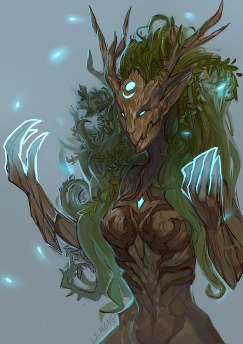 Plant Monster, Fantasy Races, Dungeons And Dragons Characters, Dnd Art, Fantasy Creatures Art, Monster Design, Creature Concept Art, Arte Fantasy, Creature Concept