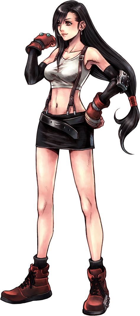 final+fantasy+tifa | Tifa Lockhart - The Final Fantasy Wiki has more Final Fantasy ... Video Game Outfits, Tetsuya Nomura, Cloud And Tifa, Victory Pose, Final Fantasy Artwork, Tifa Lockhart, Final Fantasy Art, Cloud Strife, Thundercats