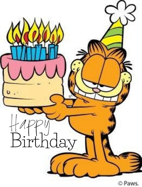 Happy Birthday Garfield Party, Garfield Birthday, Garfield Quotes, Funny Happy Birthday Meme, Garfield Pictures, Garfield Images, Garfield Odie, Garfield Cartoon, Garfield And Friends