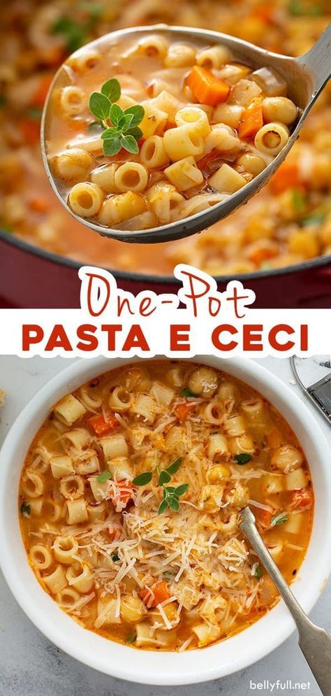 Chili Soup With Pasta, One Pot Weeknight Dinners, Tomato Macaroni Soup Recipe Vegetarian, Easy Vegetarian Soups To Make, Easy Oven Meals Vegetarian, Soups With Pasta Noodles, Pasta A Ceci, Pasta Soup Recipes Vegetarian, Tomato Pasta Soup Recipes