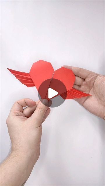 Origami Love, Origami Heart, February 3, Paper Heart, Origami, Valentines Day, Valentines, On Instagram, Instagram