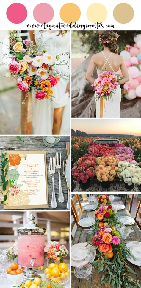 Wedding Color Schemes Summer, Wedding Color Palette Summer, Wedding Themes Spring, Best Wedding Colors, Summer Wedding Dresses, Wedding Themes Summer, Summer Wedding Decorations, Winter Wedding Colors, Wedding Color Palettes