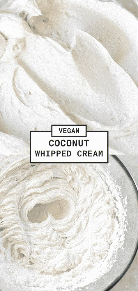 Vegan Whipped Cream Vegan Coconut Frosting, Vegan Whipped Cream Recipe, Vegan Whipped Cream Frosting, Df Frosting, Vegan Cool Whip, Vegan Cake Frosting, Frosting Piping, Coconut Milk Whipped Cream, Dairy Free Whipped Cream