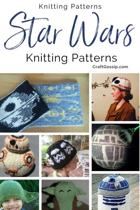 Fun Star Wars Knitting Patterns – Knitting Star Wars Knitting, Outlander Knitting, Star Wars Crafts, Hats And Scarves, Knitting Patterns Toys, Star Wars Inspired, Hat Knitting Patterns, Loom Knitting, Knitting Inspiration