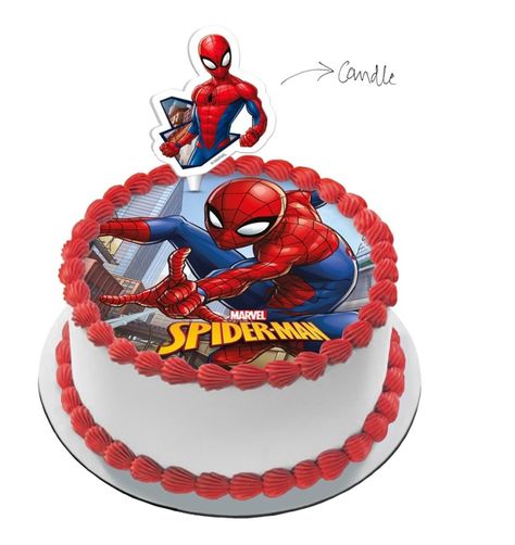 Caker Street :: Product Images - 17310 Walmart Bakery Cakes, Walmart Bakery, Happy Birthday Spiderman, Happy Birthday Candles Cake, Spiderman Cake Topper, Spiderman Birthday Cake, Superhero Birthday Cake, Novelty Birthday Cakes, Bakery Cake