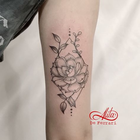 #succulent #linework #whipshading #floraltattoo #botanicaltattoo #blackwork #ladytattooer #alitadeferrari | By Alita De Ferrari | Dec 13th 2018 | 792980 Succulent Back Tattoo, Black And White Succulent Tattoo, Succulent Shoulder Cap Tattoo, Simple Succulent Tattoo, Geometric Succulent Tattoo, Succulent Tattoos For Women, Suculentas Tattoo, Small Succulent Tattoo, Succulents Tattoo