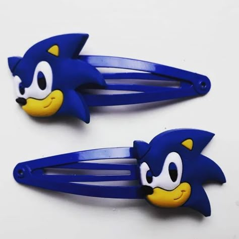 Sonic Cosplay, Sonic Merch, Sonic Y Shadow, Handmade Hair Clips, Sonic Dash, Hedge Hog, Snap Hair Clips, Sonic Hedgehog, Sonic Prime