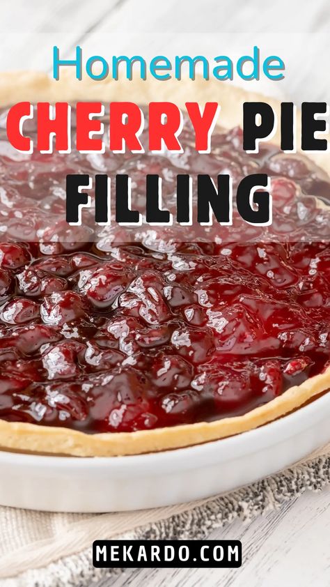 Homemade Cherry Pie Filling Recipes Easy, Cherry Pie Filling Recipes Easy, Fresh Cherry Pie Recipe, Homemade Cherry Pie Filling, Creative Pie Crust, Fresh Cherry Pie, Homemade Cherry Pie, Cherry Pie Filling Recipes, Homemade Cherry Pies