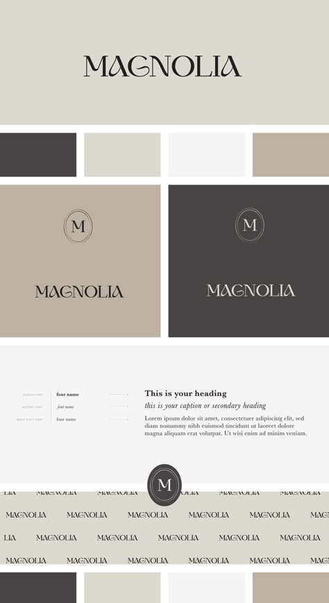 Luxury Branding Colors Palette, Modern Design Pattern, Elegant Colour Palette Branding, Colour Palette Luxury, Luxury Brand Website Design, Luxury Brand Colours, Logos And Branding, Luxury Home Logo, Elegant Brand Color Palette