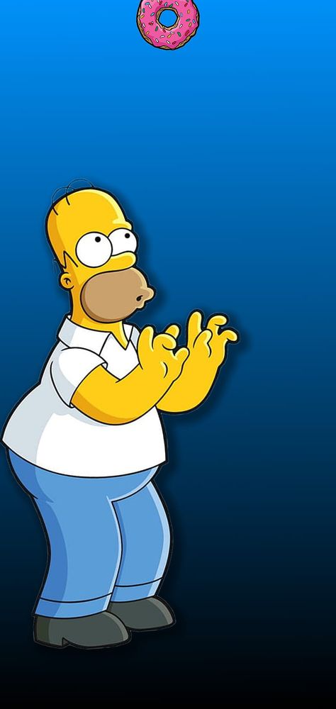 Homer and Samsung, blue, cartoon, family, hole, homer, punch hole, samsung note, samsung note 10, samsung note 10 plus, simpson, HD phone wallpaper Simpsons Wallpaper, The Simpsons, Phone Wallpaper, Screen