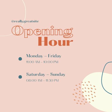 Pink Opening Hours Instagram Post - Templates by Canva Opening Hours Template, Policy Template Instagram, We Are Open Instagram Post, Plaid Bedding, Business 101, Business Cards And Flyers, Marketing Business Card, Book Labels, Social Media Video