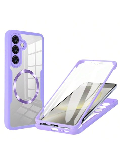 360° Full-Coverage Phone Case With Lens Protection, Compatible With Apple IPhone 11/12/13/14/15 Pro Max, Samsung Galaxy S22/S23/S24+ A04/A05/A14/A15/A24/A25/A34/A54, OPPO, VIVO, Redmi 13C+, Moto - A Complete Phone Case Set Purple    PC Plain Ring Holder Phone Case   Cases, size features are:Bust: ,Length: ,Sleeve Length: Samsung A34 Case, Samsung Galaxy A14 Phone Case, Redmi 13c, Light Blue Eyes, Plain Rings, Apple Iphone 11, Samsung Galaxy S22, Samsung Phone Cases, Cute Phone Cases